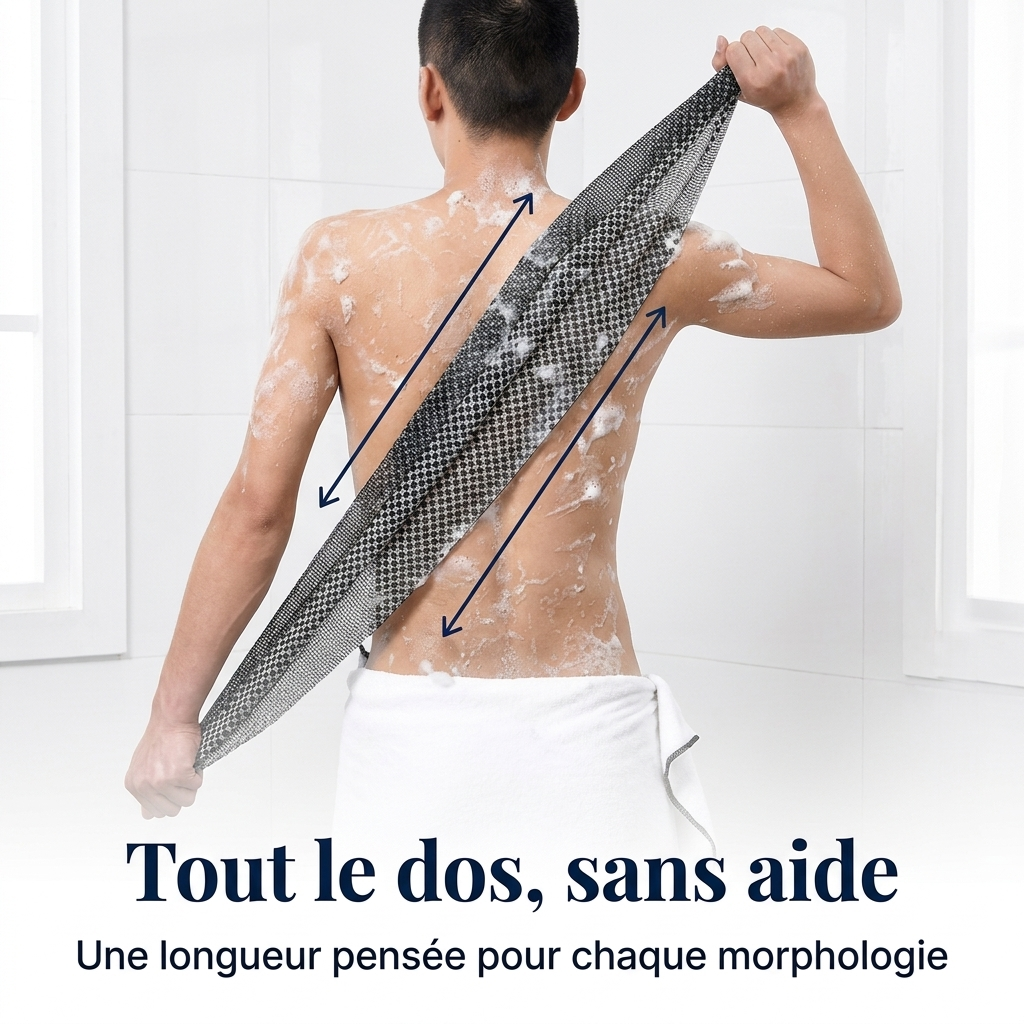 Serviette Exfoliante Dos Double Face